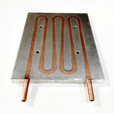 एंबेडेड कूपर रेडिएटर हीट सिंक प्लेट वाटर कूलिंग 120x12x150mm के लिए